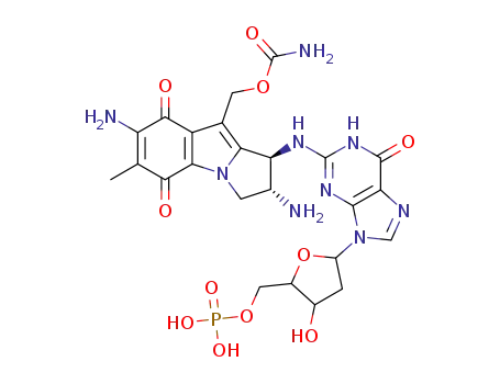 Carbamic acid (1S,2R)-2,7-diamino-1-[9-(4-hydroxy-5-phosphonooxymethyl-tetrahydro-furan-2-yl)-6-oxo-6,9-dihydro-1H-purin-2-ylamino]-6-methyl-5,8-dioxo-2,3,5,8-tetrahydro-1H-pyrrolo[1,2-a]indol-9-ylmethyl ester